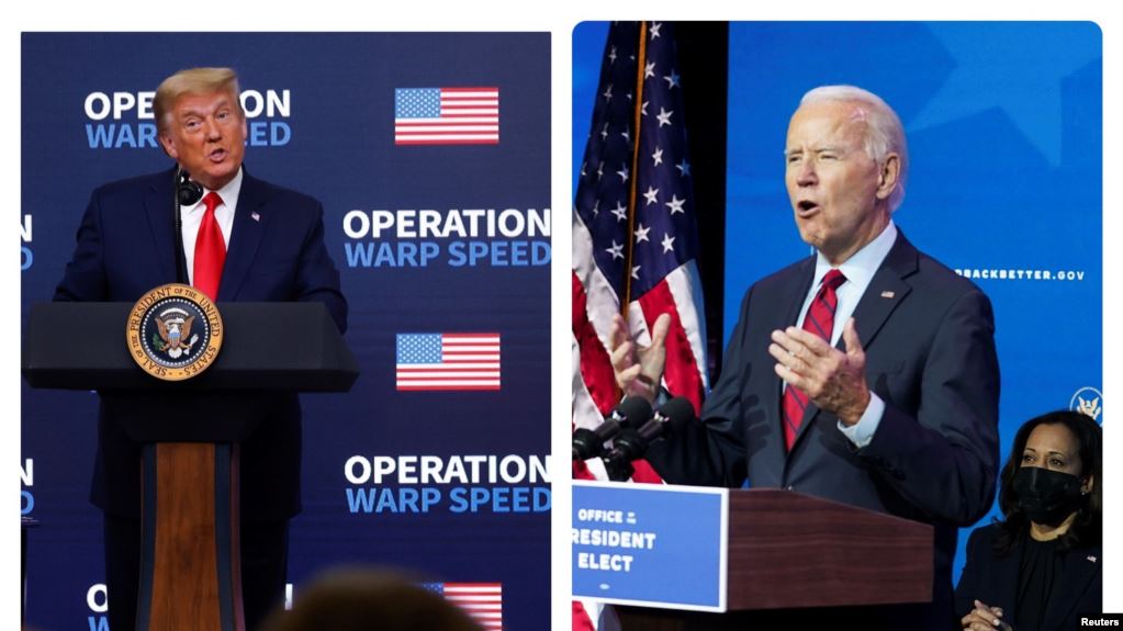 Tramp və Bayden milyonlarla amerikalının tez zamanda immunizasiyasını vəd edir