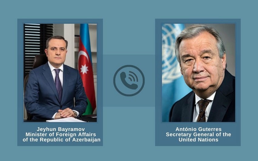 Ceyhun Bayramovla Antonio Quterreş arasında telefon danışığı olub