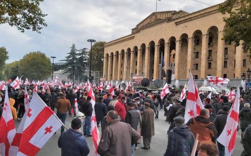 Tbilisidə müxalifətin növbəti aksiyası keçirilir