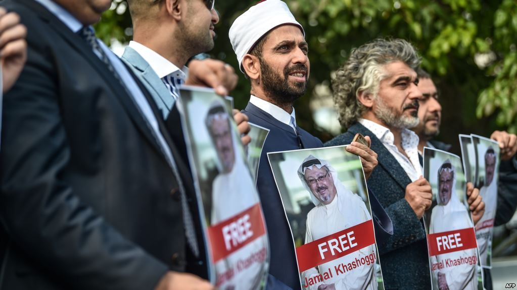 İstanbulda Səudiyyə Ərəbistanının konsulluğu qarşısında etiraz aksiyası keçirilib