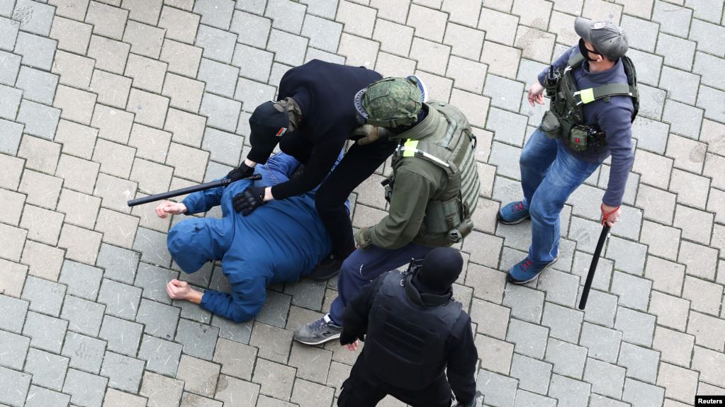 Minskdə çoxsaylı nümayişçi həbs edilib