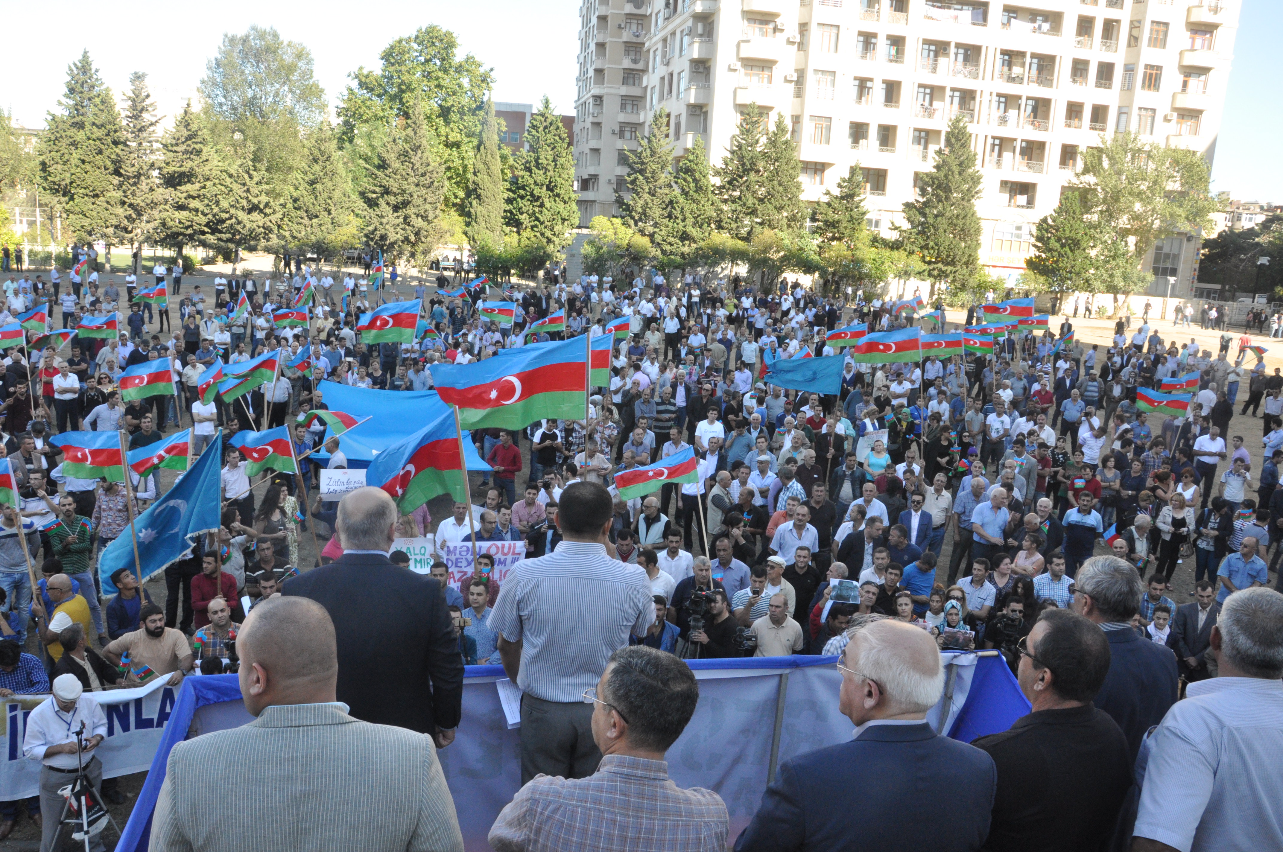 Müsavat referendum əleyhinə mitinq keçirib (foto-video)