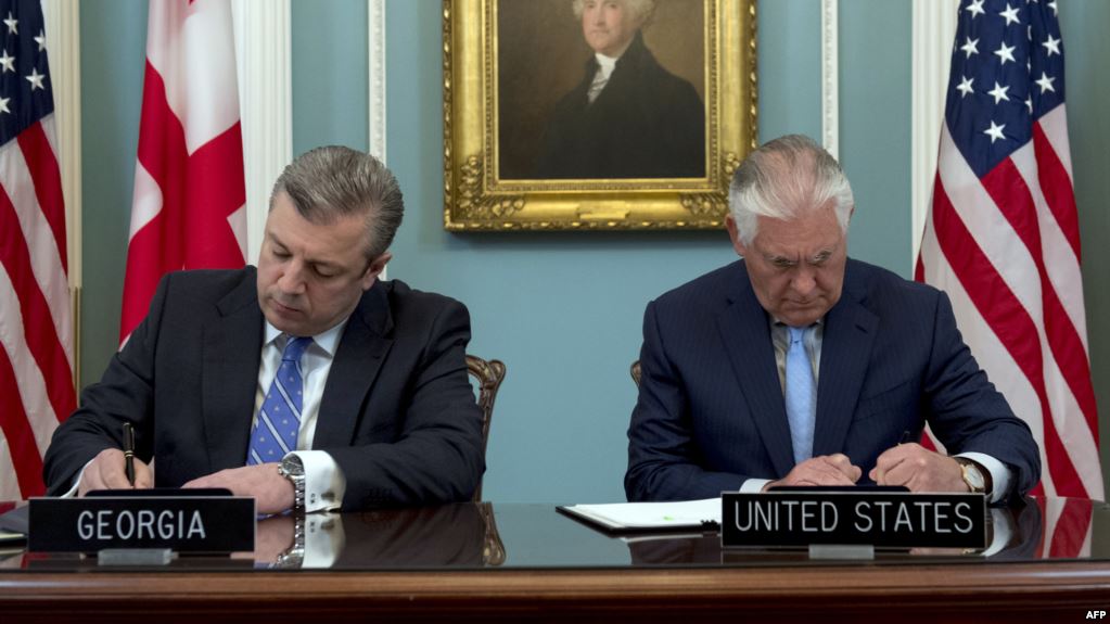 ABŞ-la Gürcüstan təhlükəsizlik sazişi imzalayıblar