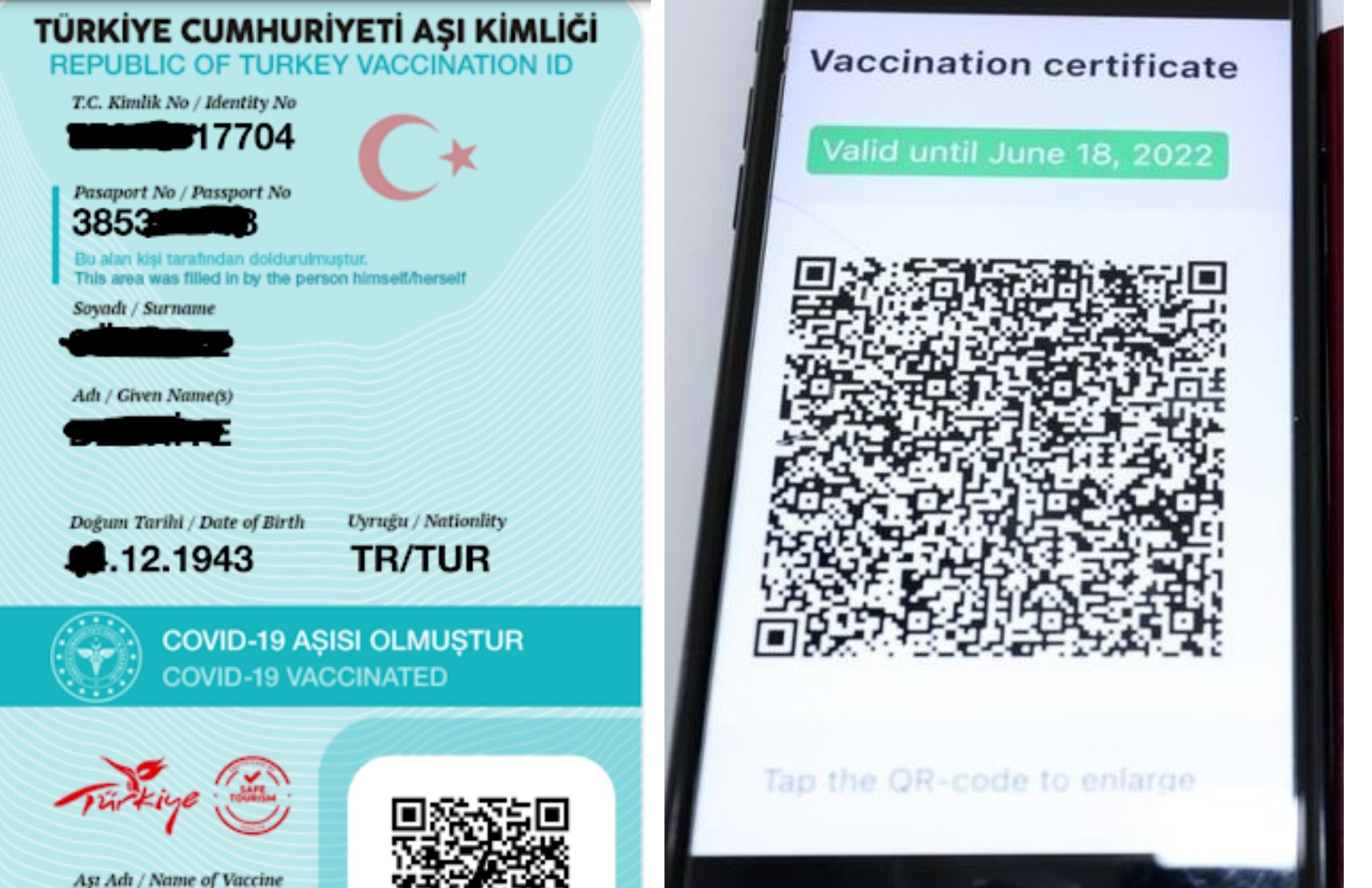 Aİ Türkiyənin COVID sertifikatını tanıdı