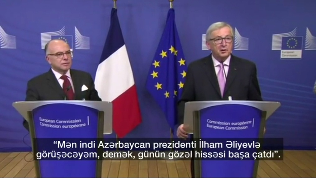 Juncker Əliyevlə görüşdən əvvəl: Günün gözəl hissəsi başa çatdı