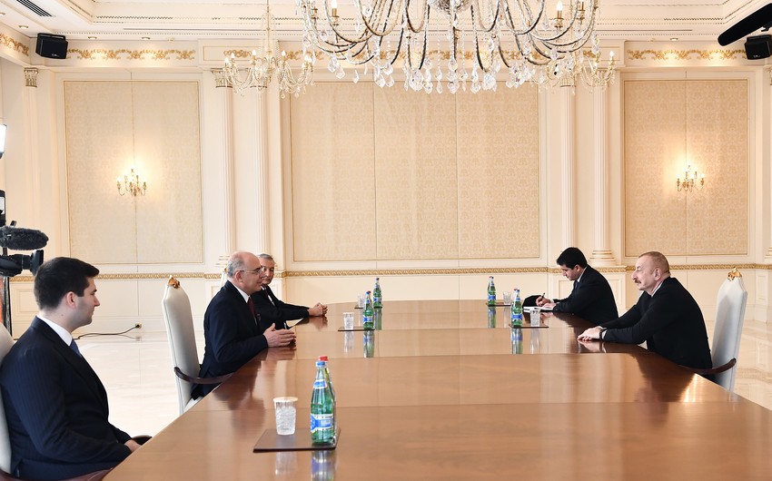 İlham Əliyev Türkiyənin Milliyətçi Hərəkat Partiyasının sədr müavinini qəbul edib