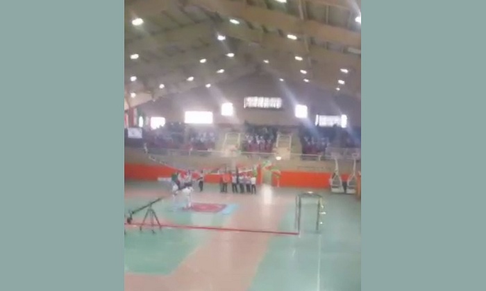 Ərdəbilli məktəblilər milli şüarlar səsləndirib [video]