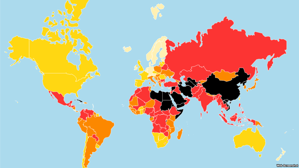 Azərbaycanda media azadlığı 'qara' gündədir
