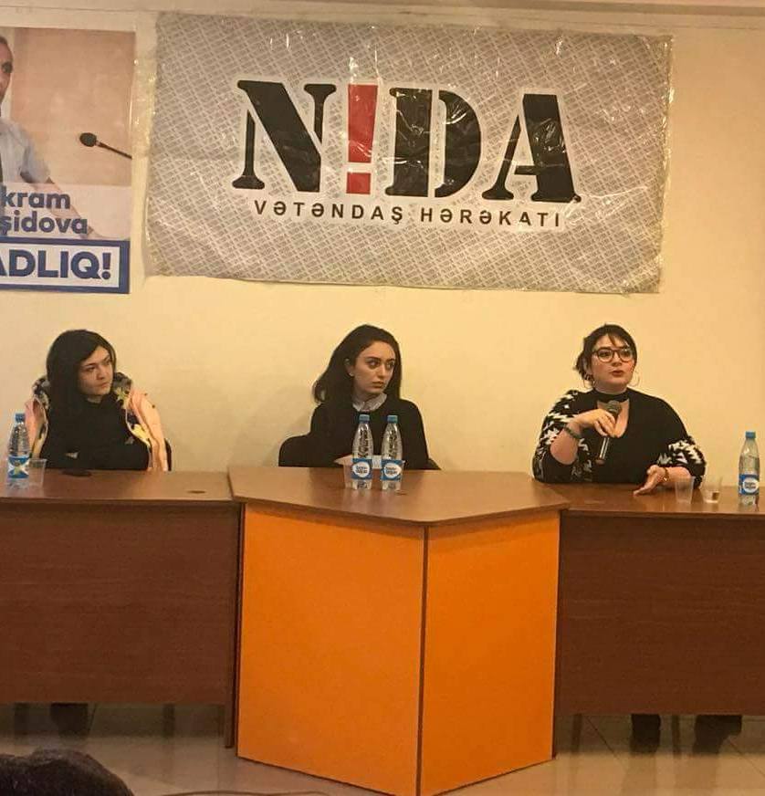 NİDA "Şiddətsiz bir gün : Qadın hüquqları və problemlər " adlı tədbir keçirdi