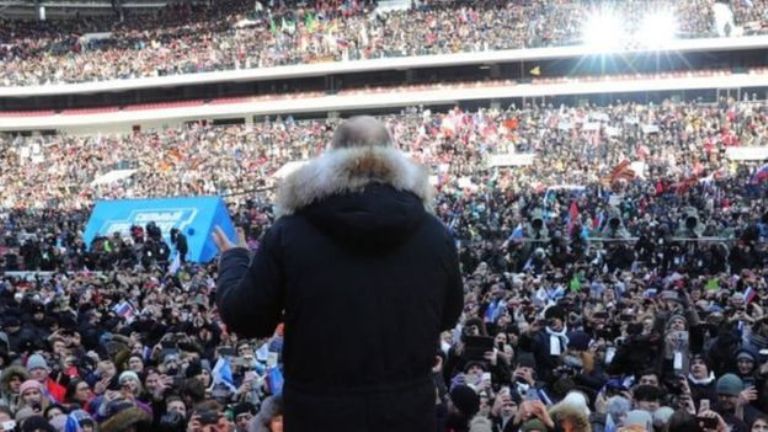 Putinin mitinqinə rusları adambaşına 9 dollara yığıblar