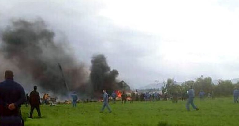 Əlcəzairdə Rusiya istehsalı olan təyyarə qəzaya uğrayıb