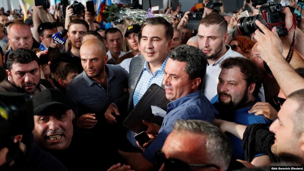 Saakashvili Ukraynaya qayıdıb [video]