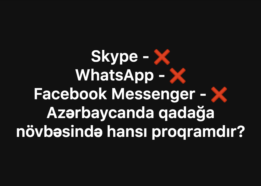 Whatsapp, Facebook Messenger, Skype niyə işləmir?