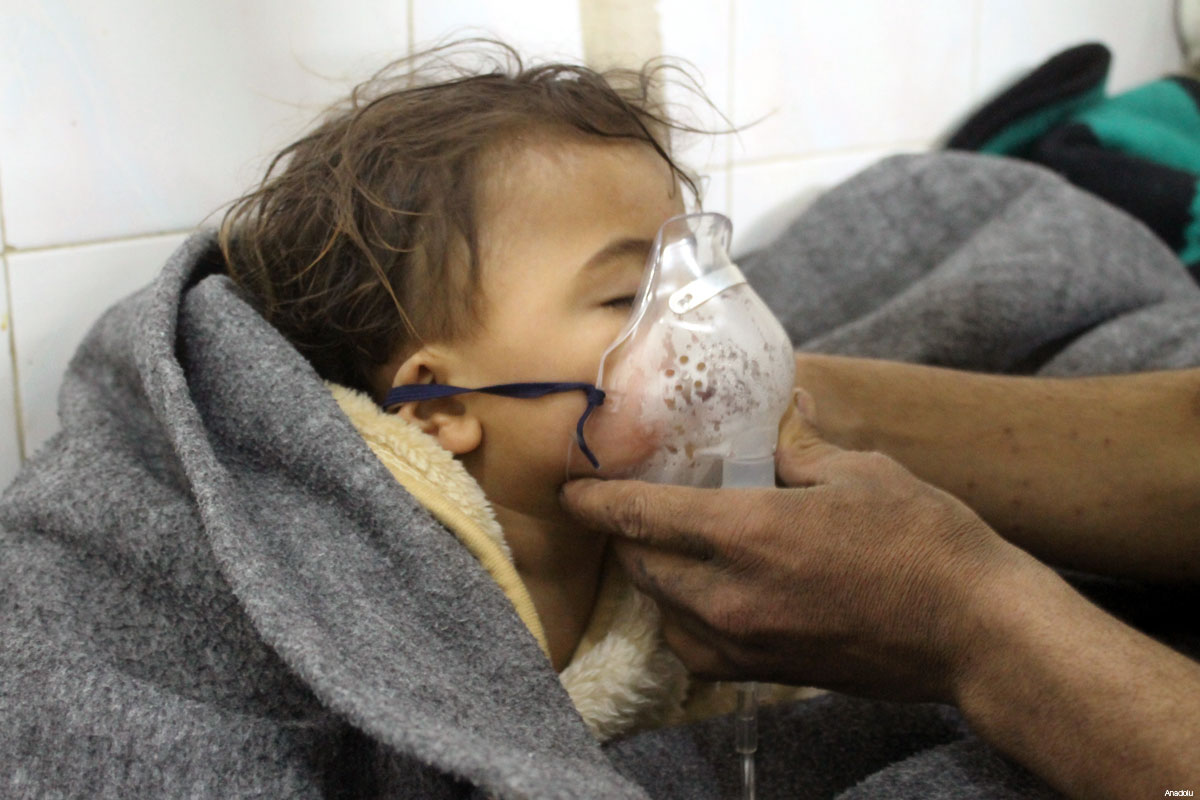 Suriyada dinc əhaliyə kimyəvi hücum olduğu ehtimal edilir