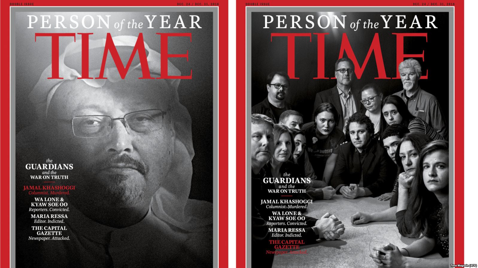 "Time" jurnalı Kaşıqçı və jurnalistləri 'İlin Adamı' elan etdi