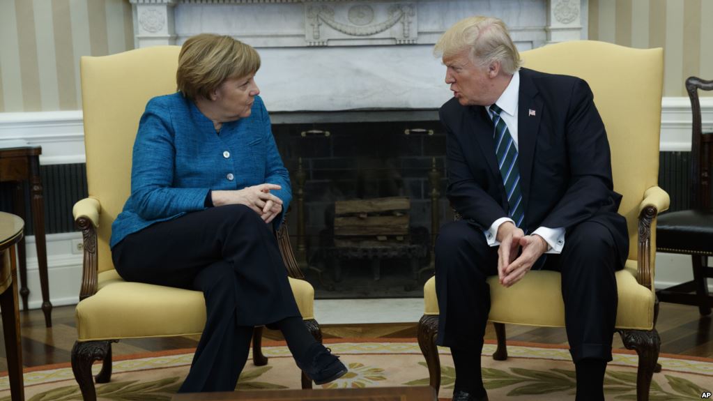 Donald Trump və Angela Merkel Ağ Evdə görüş keçirib