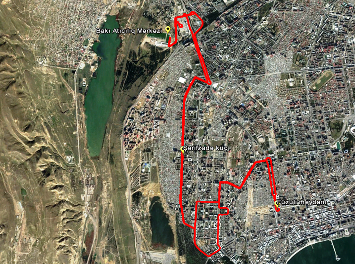İki marşrut xətti üzrə avtobusların hərəkət trayektoriyası dəyişib