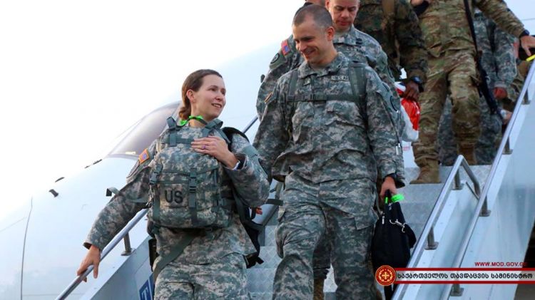 ABŞ hərbçiləri Gürcüstana gəlib [fotolar]