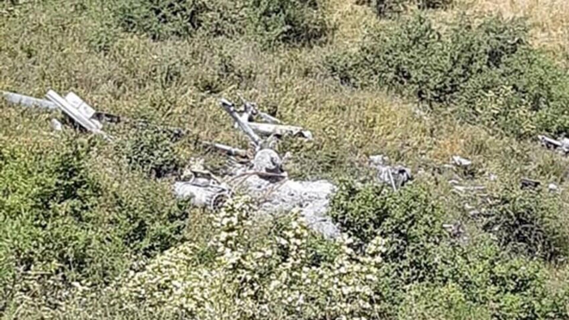 Ermənistanın "Mİ-8" hərbi helikopterinin qalıqları aşkar edilib