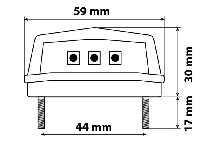 3 LED SMD LICENCE PLATE LAMP - WHITE