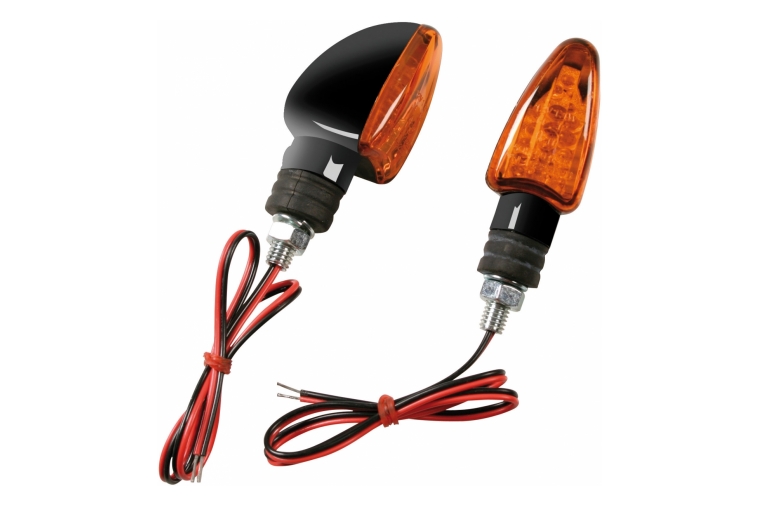 ARROW, CORNER LIGHTS - 12V LED - BLACK
