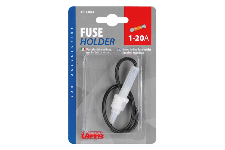 NYLON IN-LINE FUSE HOLDER GLASS TUBE FUSE