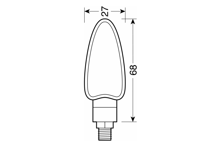 ARROW, CORNER LIGHTS - 12V LED - BLACK