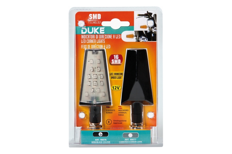 DUKE, LED CORNER LIGHTS - 12V LED - BLACK