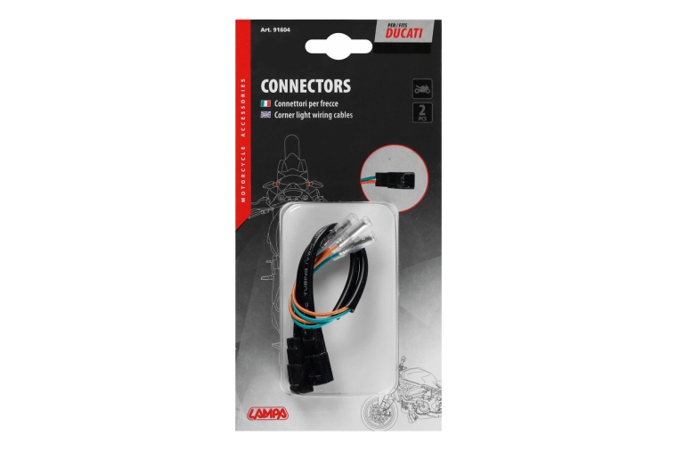CORNER LIGHTS WIRING CABLES, 2 PCS - DUCATI