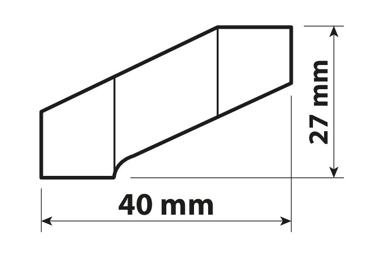 OFFSET MIRROR EXTENDER - THREAD M10 LEFT