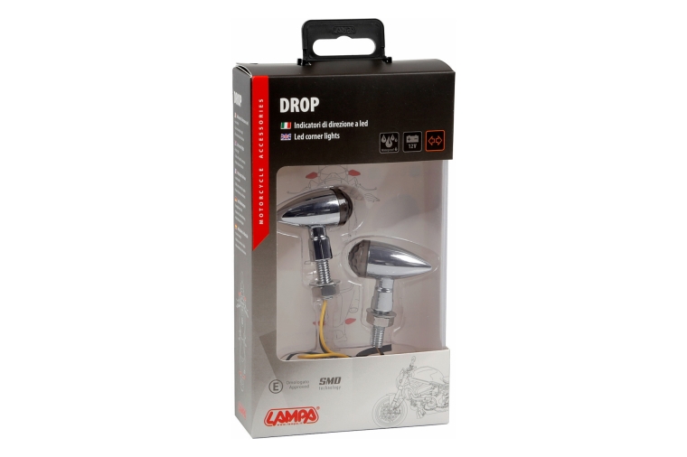 DROP, LED CORNER LIGHTS - CHROME
