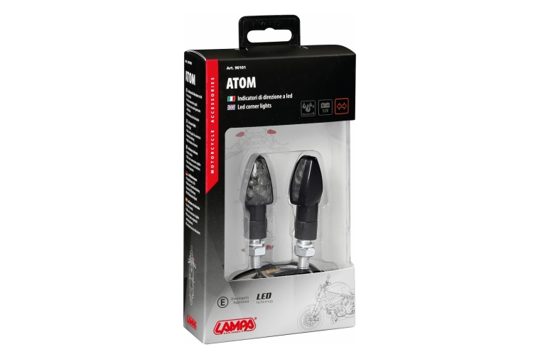 ATOM, CORNER LIGHTS - 12V LED - BLACK