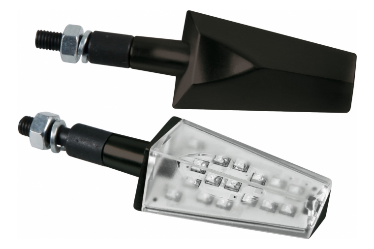DUKE, LED CORNER LIGHTS - 12V LED - BLACK