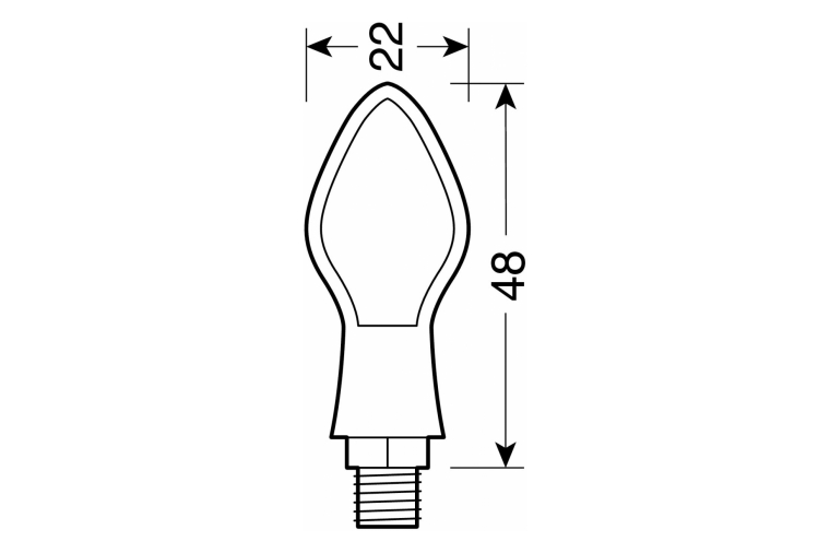 PIXIA, LED CORNER LIGHTS - 12V LED - BLACK