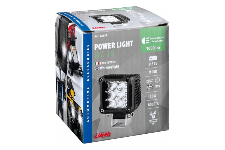 WL-18, AUXILIARY LIGHT, 9 LED - 9/32V-WHITE