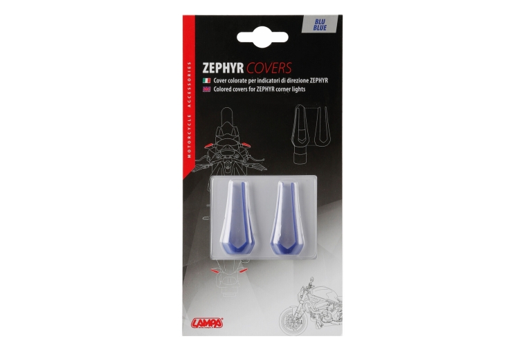 COLOR COVERS ZEPHYR CORNER LIGHTS,2 P-BLUE