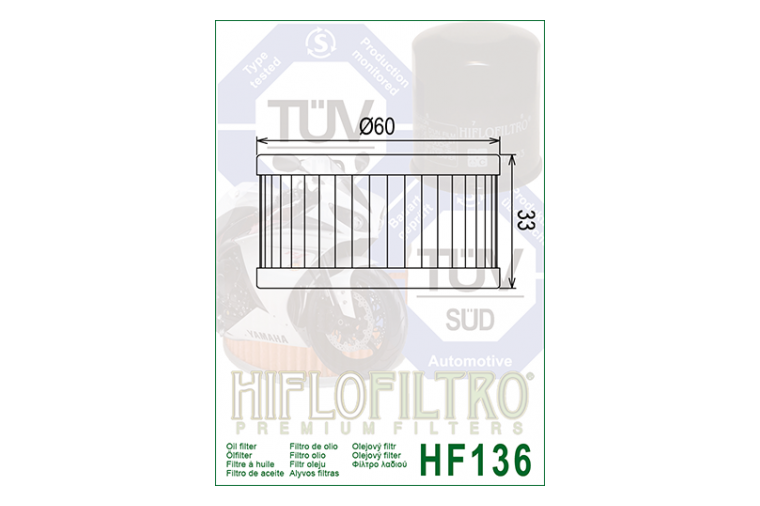 Oliefilter HF-136, Suzuki