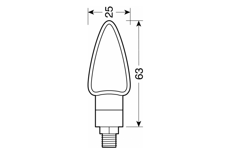 ARROW-2, LED CORNER LIGHTS - 12V LED - BLACK