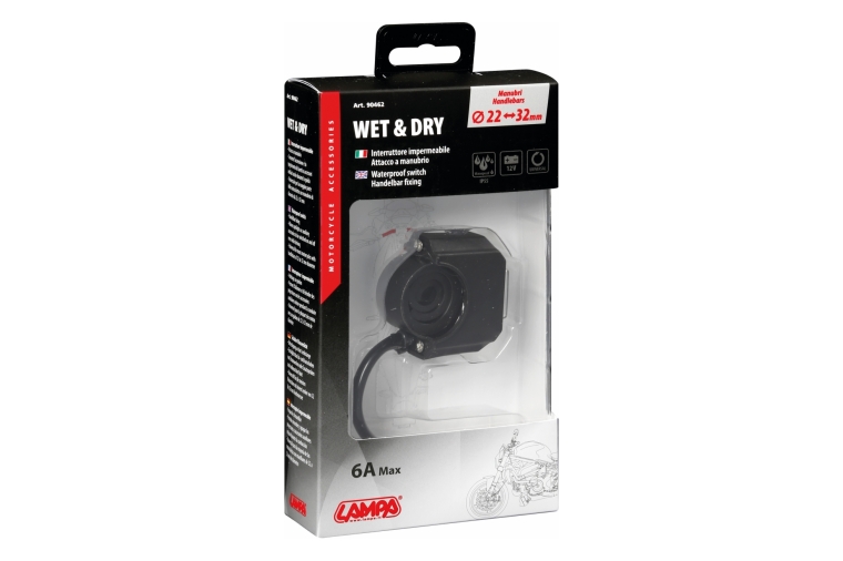 WATERPROOF SWITCH - 12V - 6A MAX