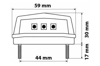 3 LED SMD LICENCE PLATE LAMP - WHITE