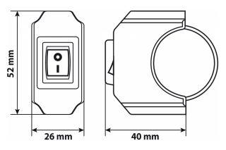 WATERPROOF SWITCH - 12V - 6A MAX