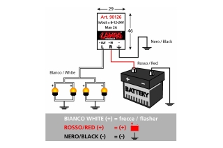 ELECTRONIC FLASHER DEVICE LED INDICATORS