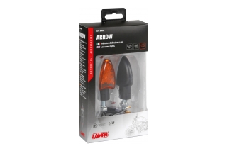 ARROW, CORNER LIGHTS - 12V LED - BLACK