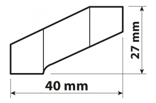 OFFSET MIRROR EXTENDER - THREAD M10 LEFT