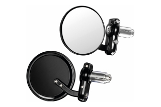 DERNIER, PAIR OF REARVIEW MIRRORS - BLACK