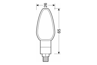 TUAREG, LED CORNER LIGHTS - 12V LED - BLACK