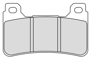 FDB2205 CP1 BRAKE PADS ORGANIC RACING