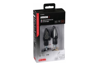 ARROW-2, LED CORNER LIGHTS - 12V LED-CARBON