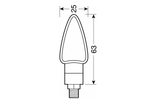 ARROW-2, LED CORNER LIGHTS - 12V LED - BLACK
