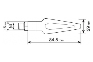 NICON HALO, BULBS CORNER LIGHTS -10W-BLACK